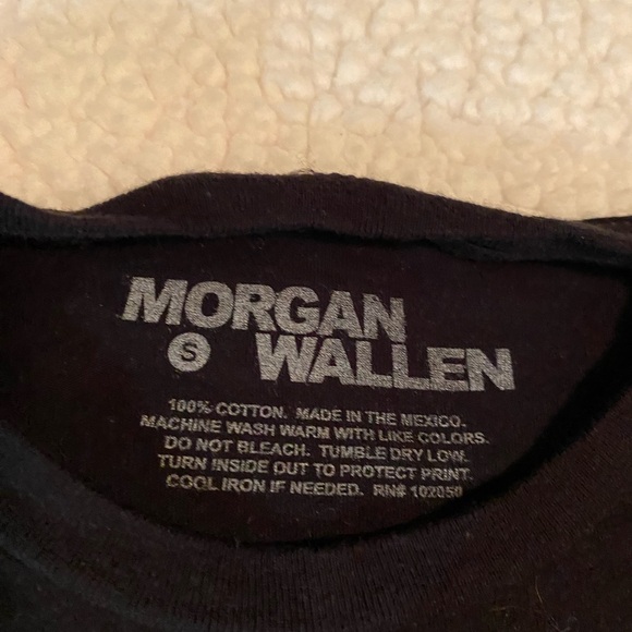 Black Graphic Tee Morgan Walker Size small concert tee - Picture 3 of 5